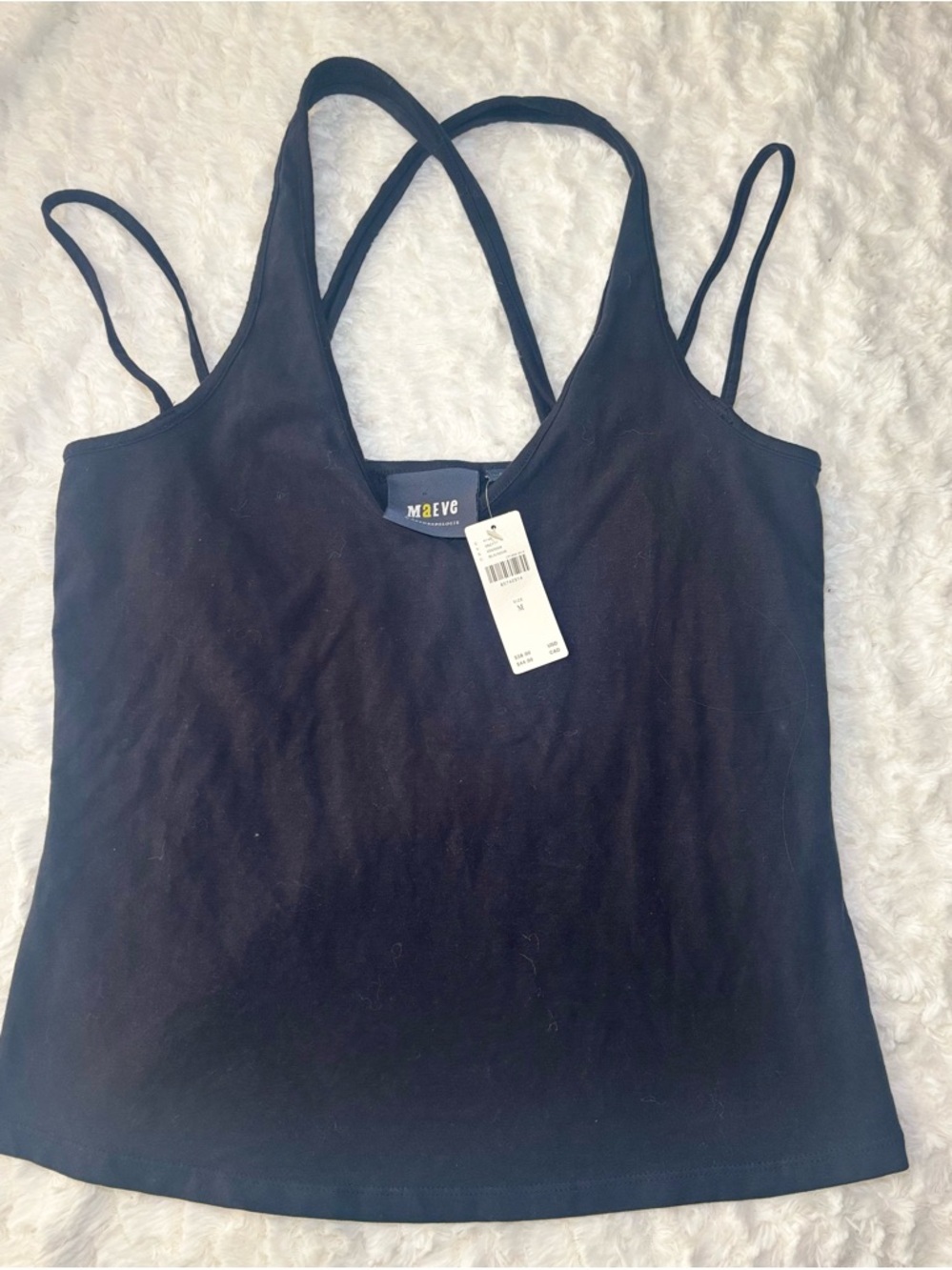 Maeve Black Double-Strap Camisole